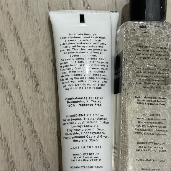 BORBOLETA BEAUTY Makeup Remover and Lash Bath, New Sealed - Picture 4 of 4